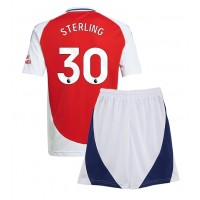 Maglia Calcio Arsenal Raheem Sterling #30 Prima Divisa Bambino 2024-25 Manica Corta (+ pantaloncini)